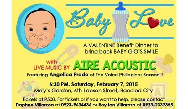 pre-valentine benefit dinner - cleft lip and palate - baby Gio - Bacolod blogger