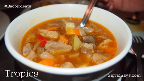 Soup No. 5 at Tropics
