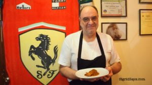 Chef Carmine Pece restaurant