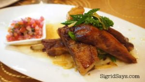 Pork ribs at GT hotel bacolod