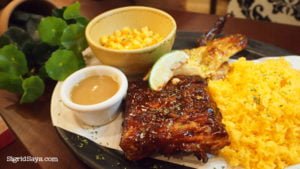Peri-Peri chicken and back ribs platter