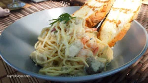 seafood pasta at Punong Gary's Place