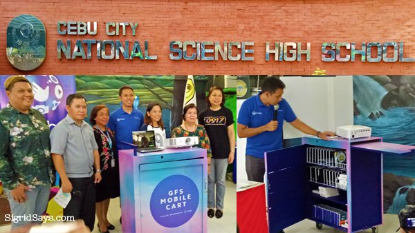 MOBILE TECHNOLOGY CART from GLOBE Given to Cebu Science High