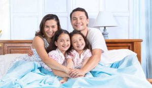 Uratex Philippines - family in bed