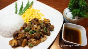 Bacolod restaurants - Cookies 'N Crumbs Cafe and Restaurant - full course dinner - entree - tenderloin salpicao