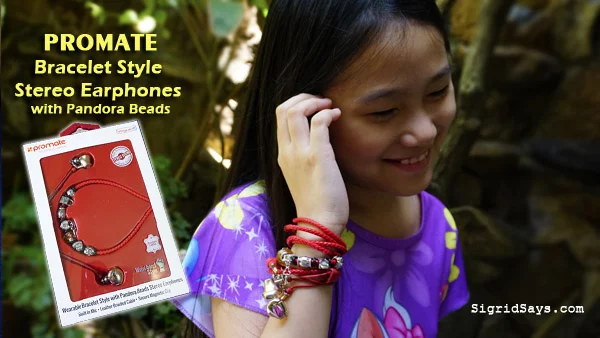 Promate Bracelet Style earphones - pandora beads