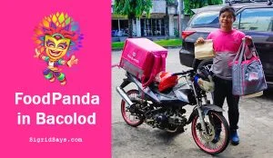 FoodPanda in Bacolod - food delivery service - Bacolod restaurants - Bacolod blogger - Wilmar Enterprises - gambas - crepes - KBL - milk tea -delivery guy