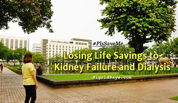 #PlsSaveMe - life savings - dialysis - kidney failure - Bacolod City - provincial capitol lagoon