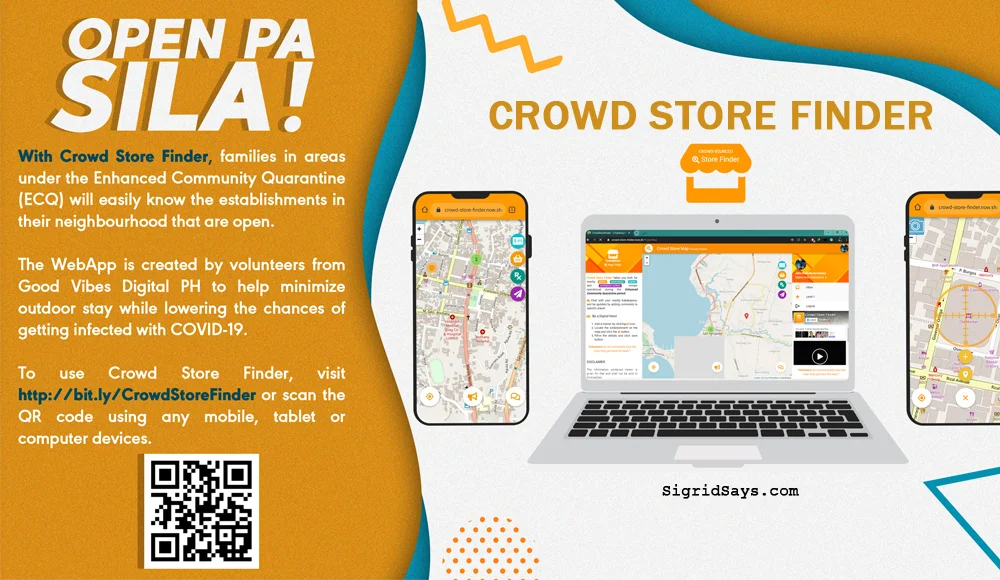 crowd store finder website - enchanced community quarantine - covid-19 lockdown - basic needs