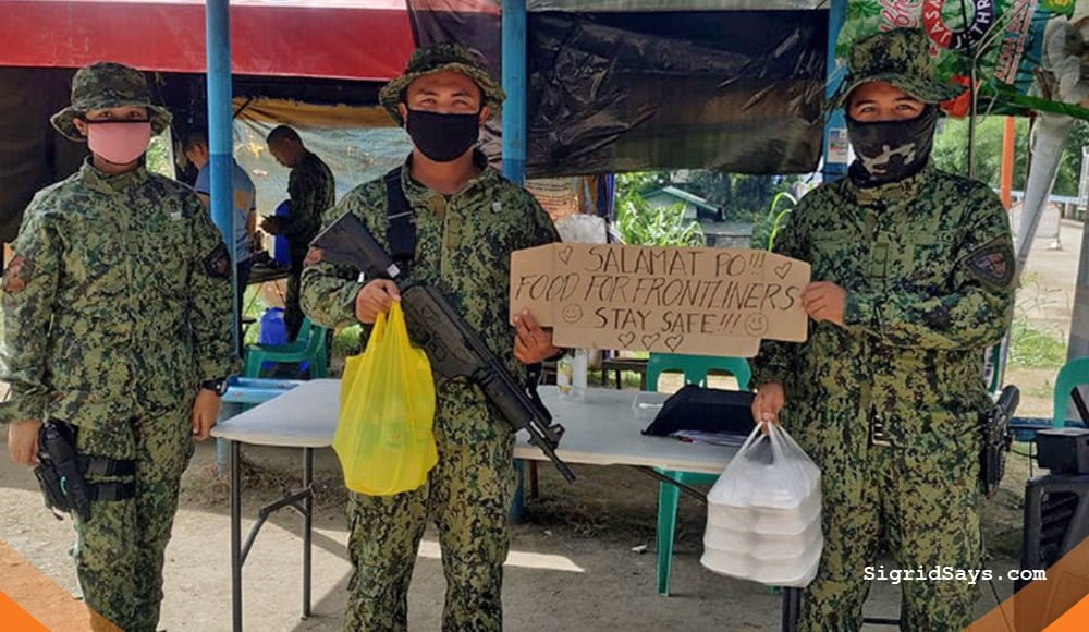 Food for Frontliners Philippines - Covid-19 - NGO - donate - GCash - Paymaya- Shopee - soldiers