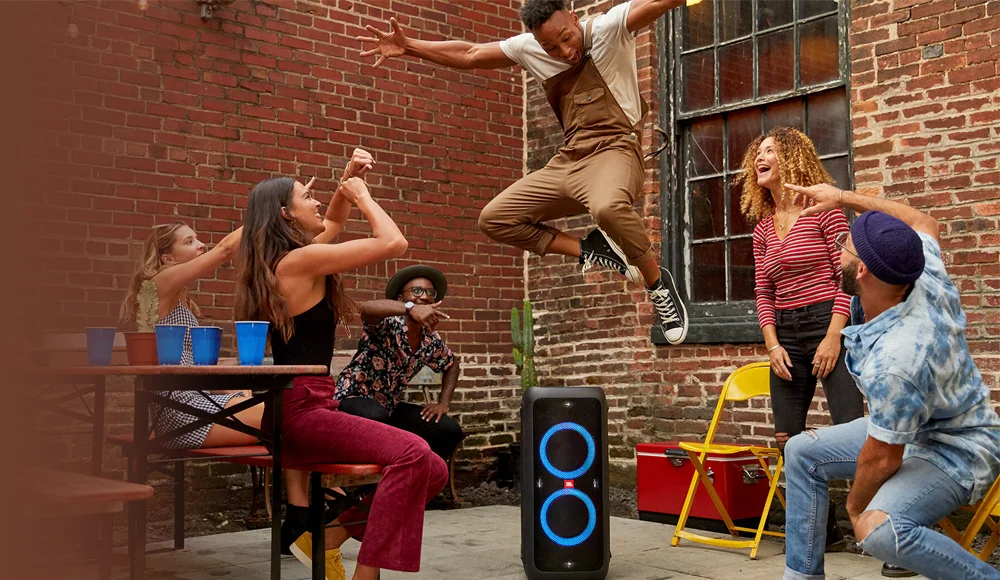 JBL headphones and speakers - JBL partybox - squad goals - party music - fun - friends