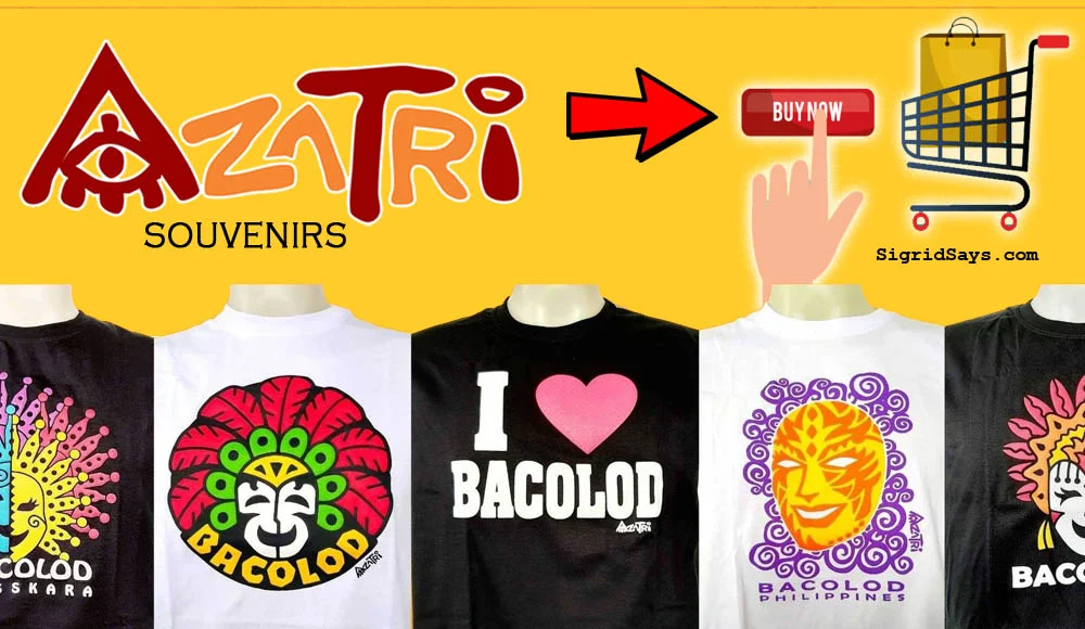 Azatri Souvenirs - Azatri shirts - Bacolod business - Azatri Bacolod shirts - Bacolod pasalubong - MassKara Festival - online shopping