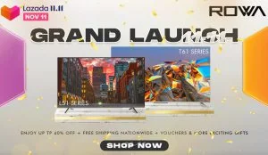 ROWA consumer electronics - Lazada 11-11 biggest one-day sale - online shopping - free delivery - promo -free shipping nationwide - voucher