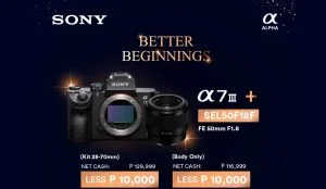 Sony Cameras - Sony Philippines - New Year Bundles - promo - sony store on Shopee - Sony lens - kit lens - promos