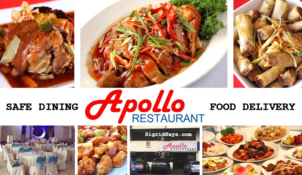 Apollo Restaurant Bacolod safe dining protocols - food delivery services - Chinese restaurant in Bacolod - Bacolod restaurant