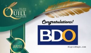 BDO Unibank - 18th Philippine Quill Awards - Effective Communications - corporate communications