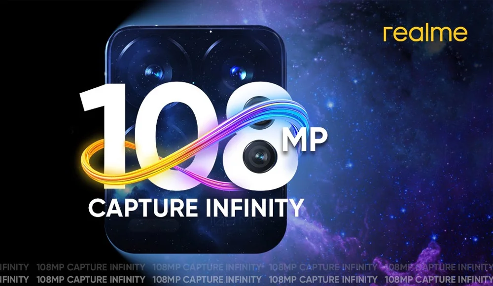 realme smartphone 108MP camera sensor technology - smartphone photography - social media posts - picture quality - quad lens - capture infinity