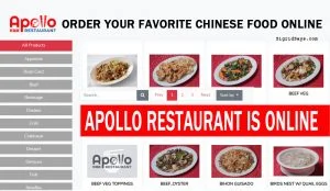 Apollo Restaurant Online - Apollo Restaurant website - Bacolod restaurant - Chinese food - food orders online