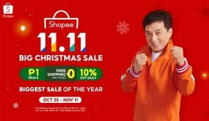 Shopee 11 Big Christmas Sale - biggest sale of the year - Jackie Chan