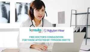 KonsultaMD - Viber - teleconsult - health bot - chat bot - Typhoone Odette - Philippines - free consultation
