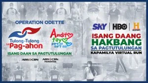 100 Hakbang Sa Pagtutulungan - Skys Kapamilya Virtual Run - fundraiser - typhoon odette victims