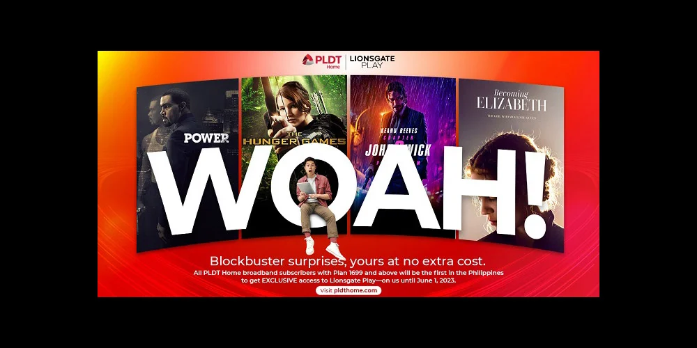 PLDT Home x Lionsgate Play movies - entertainment - home entertainment - streaming service - TV shows