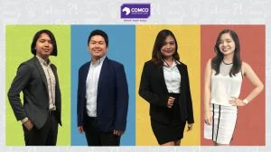 COMCO SEA promotes homegrown managers, namely AC Recio, Harvey Llamosa, Queenie Resmundo, and Patricia Raña.