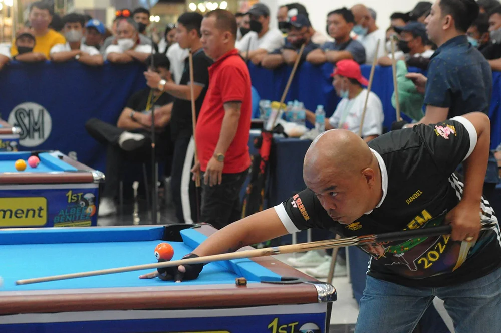 1st Masskara Billiards Tournament - Jundel Mazon champion - Cavite billiard player and Guiness book of world record holder - Bacolod City