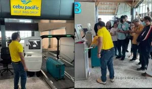 Cebu Pacific - self-bag drop counter - domestic flights - air travel - Cebu Pacific flights Clark International Airport -Philippines