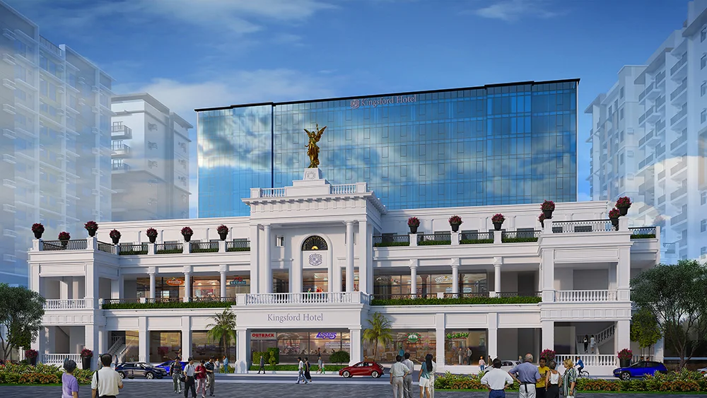 Kingsford Hotel Bacolod - The Upper East - Bacolod City - Megaworld Corporation - Bacolod real estate - Bacolod hotel - Lanai by Fresh Start - lifestyle areas - daytime facade