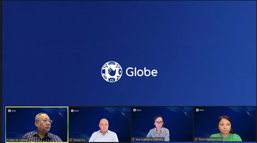 globe telecom logo - Globe financial report - Globe profits - Globe revenue - Philippine telco - SIM card registration act - Ernest L Cu - financials