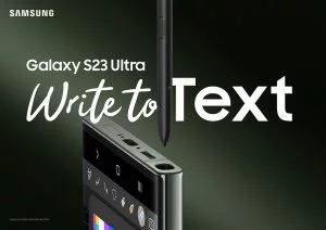 Samsung Galaxy S23 - Write to Text - Galaxy-S23-Ultra_Feature-Visual_S-Pen_2p_HI