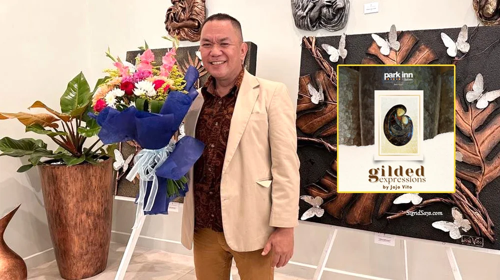 Gilded Expressions by Jojo Vito - one-man art exhibit - Art Cove by Park Inn by Radisson Bacolod - Bacolod artist - bouquet