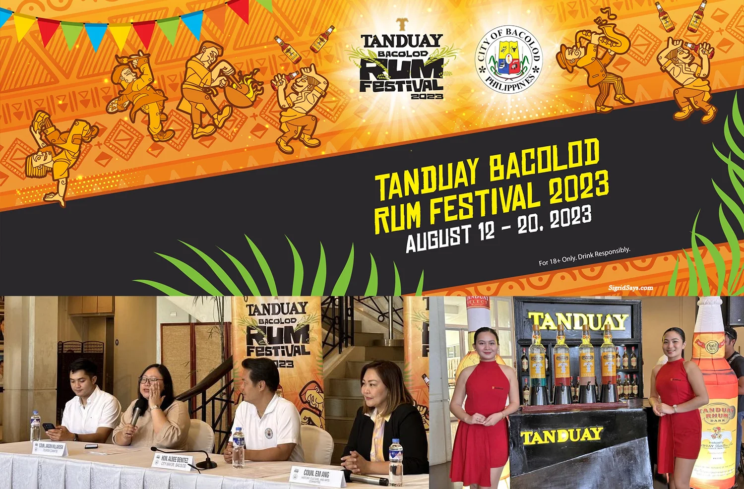 Tanduay Bacolod Rum Festival 2023 schedule of activities - Bacolod City - Bacolod City Government Center - Tanduay Rum - cocktails