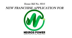 Negros Electric and Power Corporation - power electrical distribution utility - CENECO - Bacolod City - Central Negros - new francise - house bill no. 9310