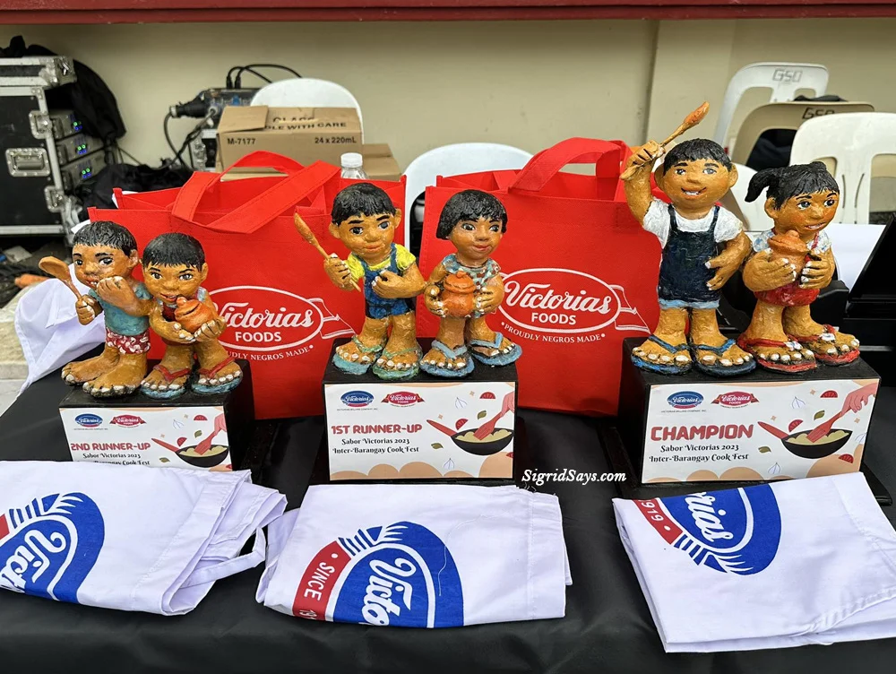 Victorias City, Negros Occidental, Victorias Milling Company, VMC, Victorias Foods Products, Victorias ham, Victorias Spanish Sardines, Victorias Bangus, Sabor Victorias Cook Fest, barangay homecooks, cooking competition, Kalamayan Festival 2023, Mayor Javi Benitez, customized trophies