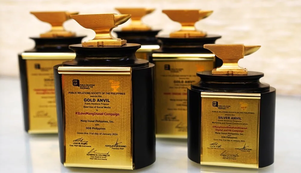 Mang Inasal Philippines, 59th Anvil Awards, Filipino food, business, PRSP, trophies, Public Relations Society of the Philippines (PRSP)