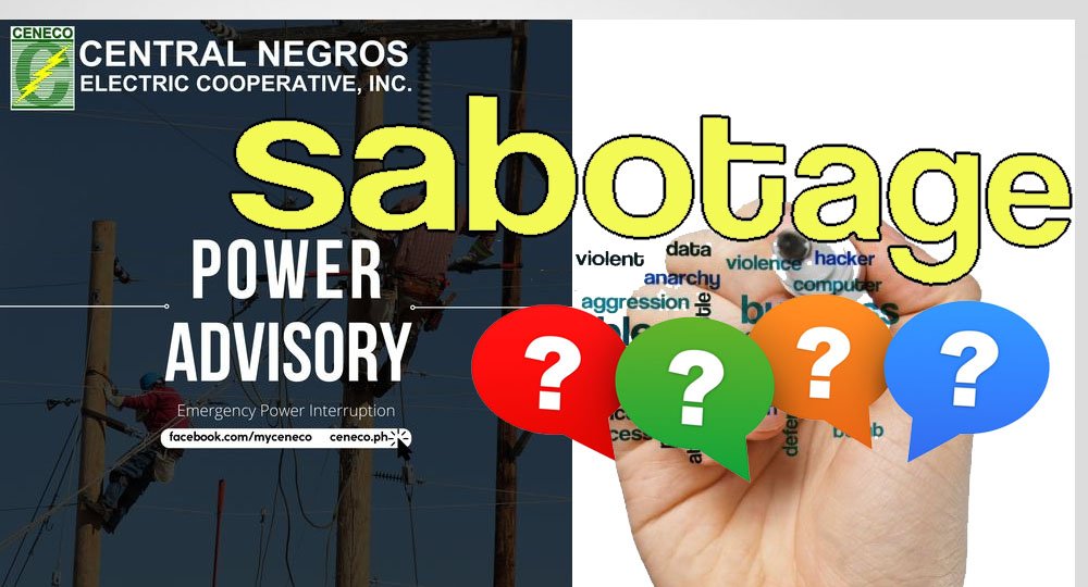 CENECO power outage sabotage - Power Watch Negros - Wennie Sancho - electricity - linemen - Bacolod City