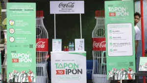 Tapon to Ipon Booth - Coca Cola Philippines bottle collection and segregation - Bacolod City