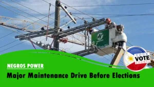Negros Power linemen - maintenance drive in Central Negros before May 12 2025 elections