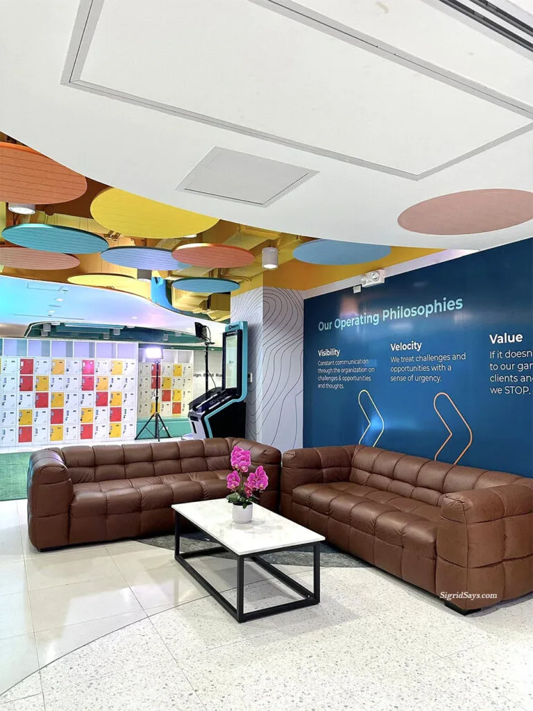 The lounge / receiving area. 