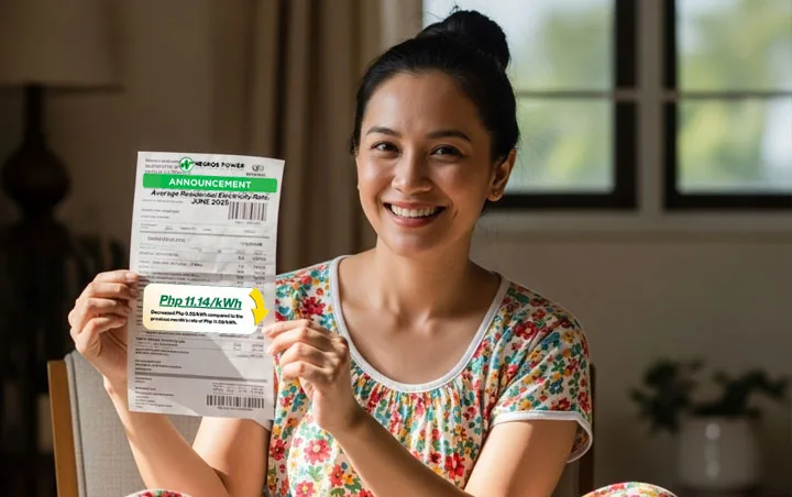 Negros Power June 2025 Rate - Bacolod City - Central Negros - housewife