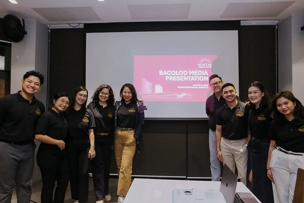 NUSTAR Executives, headed by Ms. Katrina Mae de Jesus, Assistant Vice President for Business Development, during the media presentation in Bacolod.
