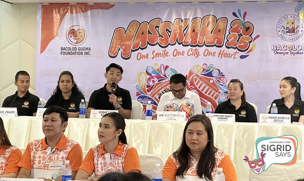 Mayor Greg Gasataya, Festival Director Rodney Mitz Ascalon with some of the sectoral heads during the press con last September.