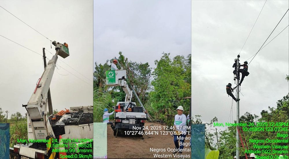 typhoon Tino aftermath - Negros Power restoration