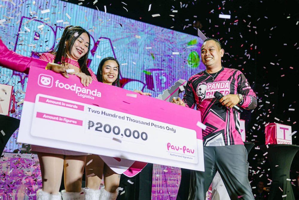 foodpanda Bacolod rider wins P200K in the pau-tastic party of the year