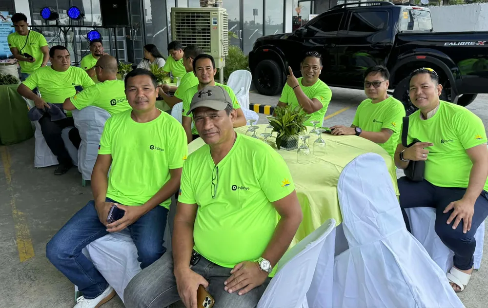 Some inDrive drivers of Bacolod City who attended the event.