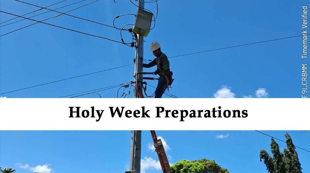 Negros Power Holy Week 2026 lineman
