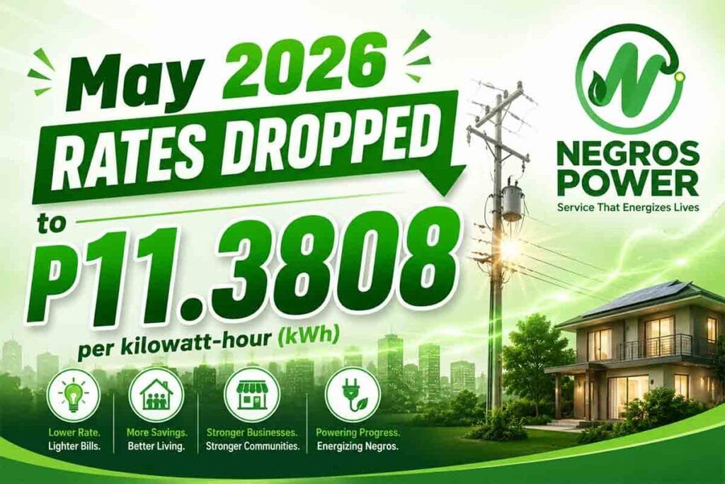 Negros Power May 2026 rates