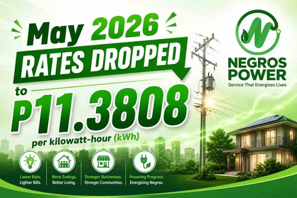 Negros Power May 2026 rates